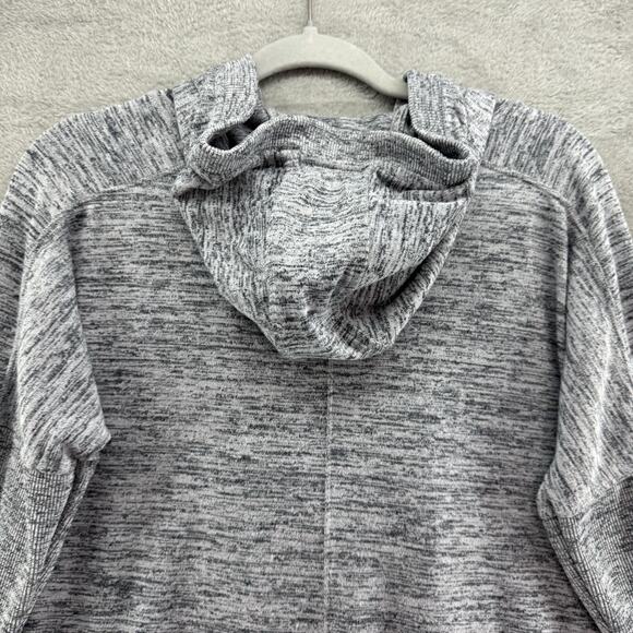 Athleta Sweater Women S Heather Gray Open Front Hoodie Cardigan Pockets Active - Picture 8 of 14